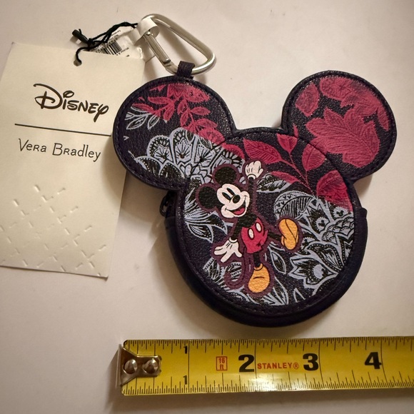 Disney Vera Bradley Zip Coin Purse & Keychain - Picture 6 of 8